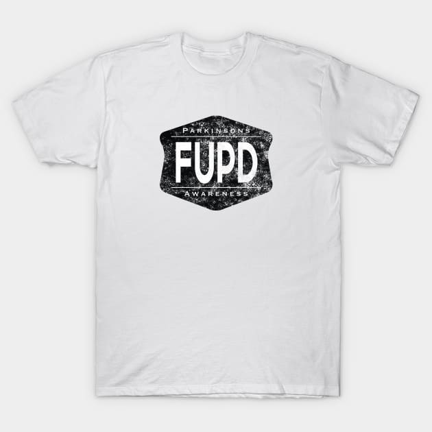 Parkinsons FUPD Parkinsons Awareness Distressed T-Shirt by YOPD Artist